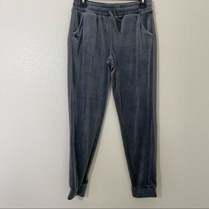 Velours Joggers Pants More than Magic Gray XL pants Shirred Ankle Sweatpants